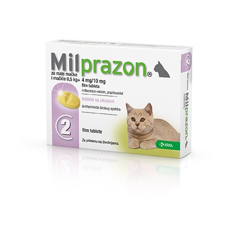 Milprazon Kleine Kat / Kitten - 4 mg / 10 mg 2 tab