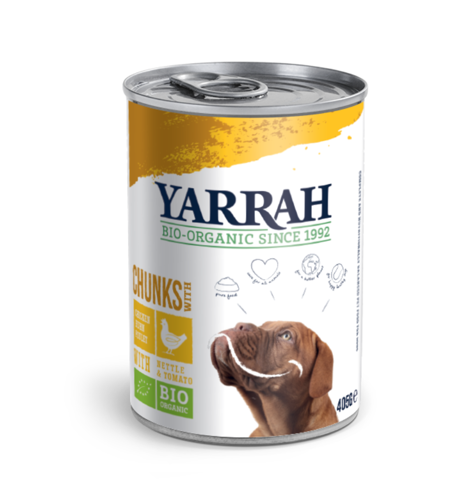 Yarrah Biologisch Hondenvoer met Chunks met Kip