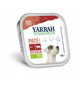 Yarrah Biologisch Hondenvoer Paté met Rund & Kip - 12 x 150 gram