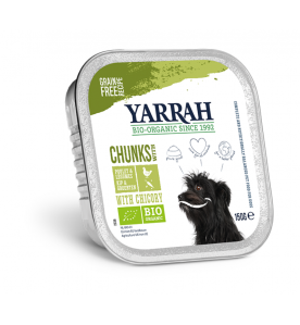 Yarrah Biologisch Hondenvoer Chunks met Kip & Groente - 12 x 150 gram