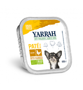Yarrah Biologisch Hondenvoer Paté met Kip - 12 x 150 gram