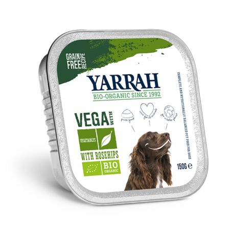 Yarrah Biologisch Hondenvoer Chuncks Vega - 12 x 150 gram