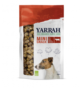 Yarrah Biologische Mini Snack voor Honden - 10 x 100 gram