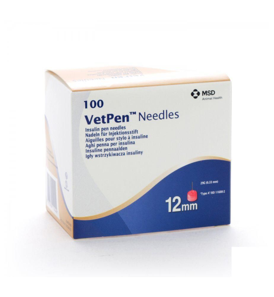fintælling Stuepige Helt tør Caninsulin VetPen Needles (insulinenaalden) 12 mm - 100 stuks