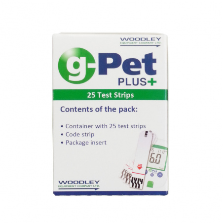 G-Pet Plus Glucoseteststrips - 25 strips