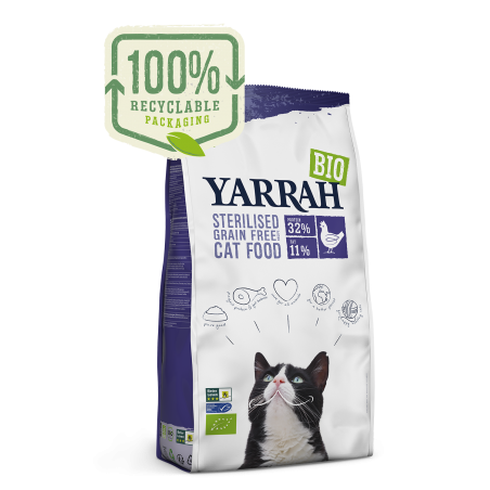 Yarrah Biologisch Grain-Free (Granenvrij) Gesteriliseerde / Gecastreerde Katten
