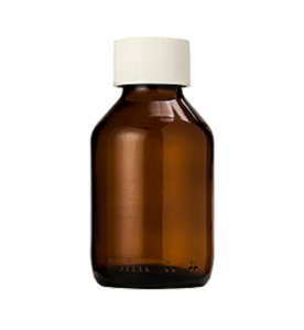 Medicijnfles Bruin Glas met dop 100 ml - 56 stuks