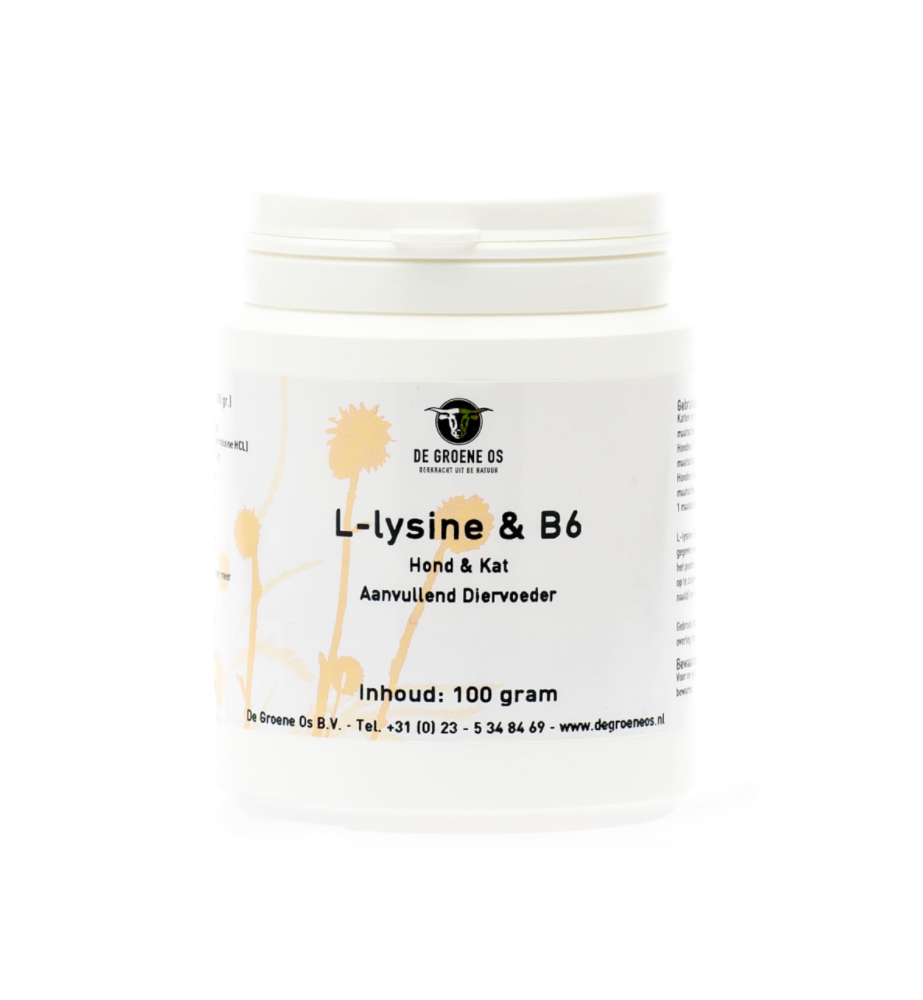 De Groene Os L-Lysine & B6 - 100 gram