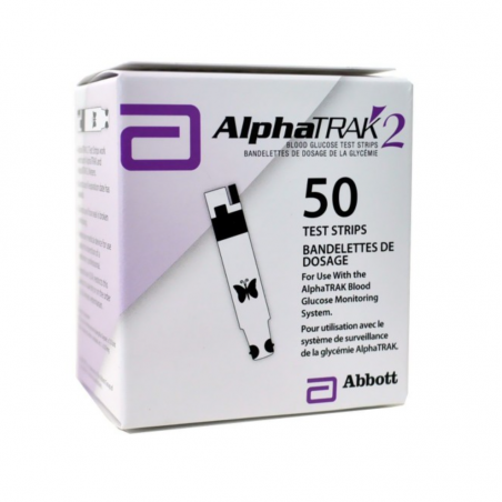 AlphaTRAK 2 Glucosestrips - 50 Strips