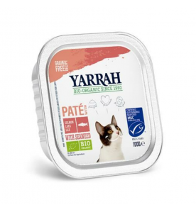 Yarrah Biologisch Kattenvoer Paté met Zalm - 16 x 100 gram