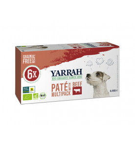 Yarrah Biologisch Hondenvoer Multipack Paté (Rund) - 6 x 150 gram