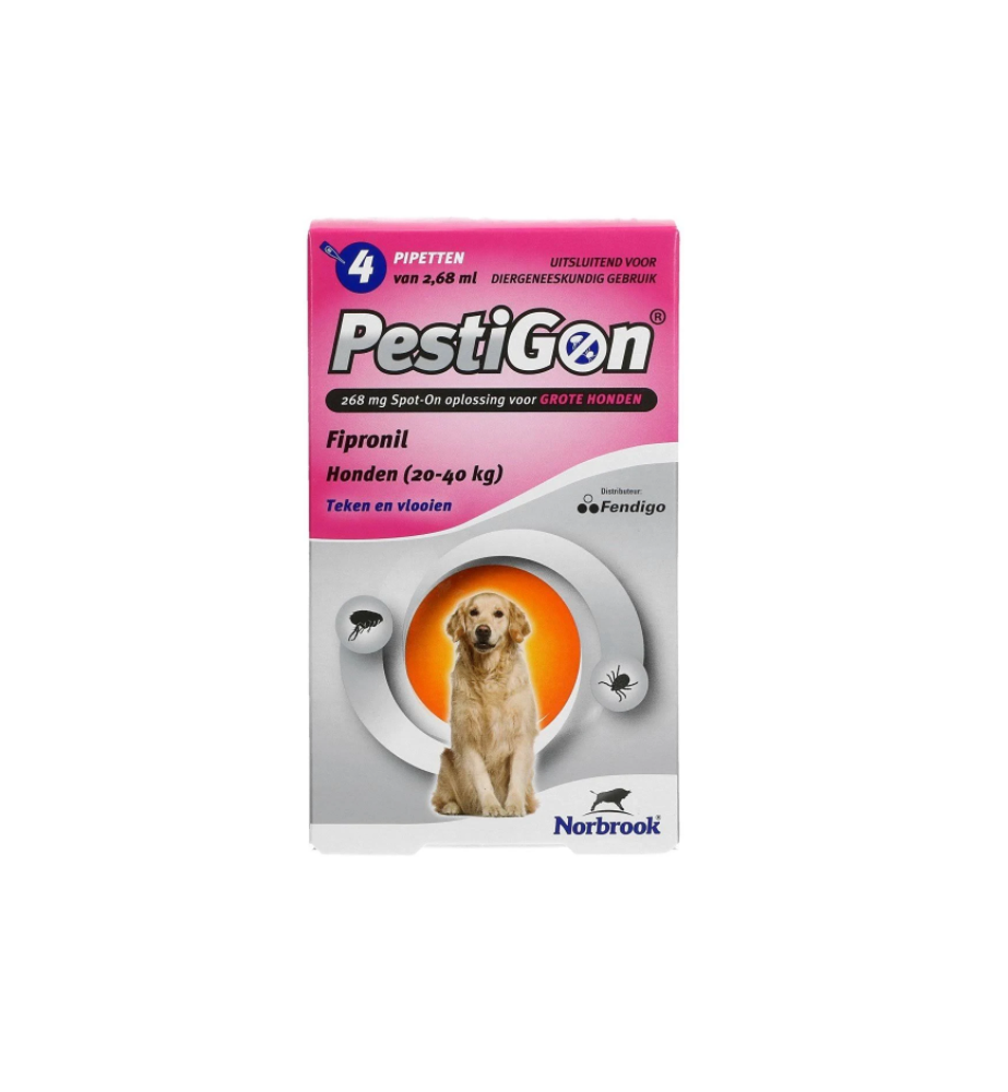 Pestigon 268 mg (20 t/m 40 kg) - 4 pipetten