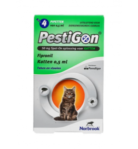 Pestigon 50 mg Spot-On Kat - 4 pipetten