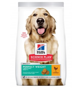 Hill's Science Plan Adult Perfect Weight Large met Kip - 12 kg