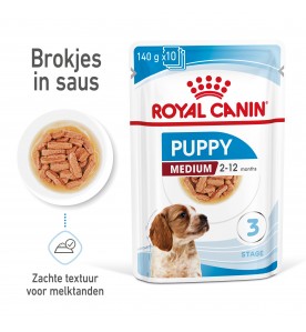 Royal Canin Puppy Medium (11 t/m 25 kg) Portie 10 x 140 gram