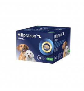 Milprazon Chewable Tablet - Kleine Hond / Puppy - 2.5 mg / 25 mg - 48 tabletten
