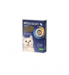 Milprazon Chewable - Kleine Kat/Kitten - 4 mg/10 mg - 2 tab