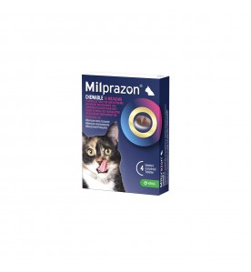 Milprazon Chewable - Grote Kat - 16 mg/40 mg - 2 Tabletten