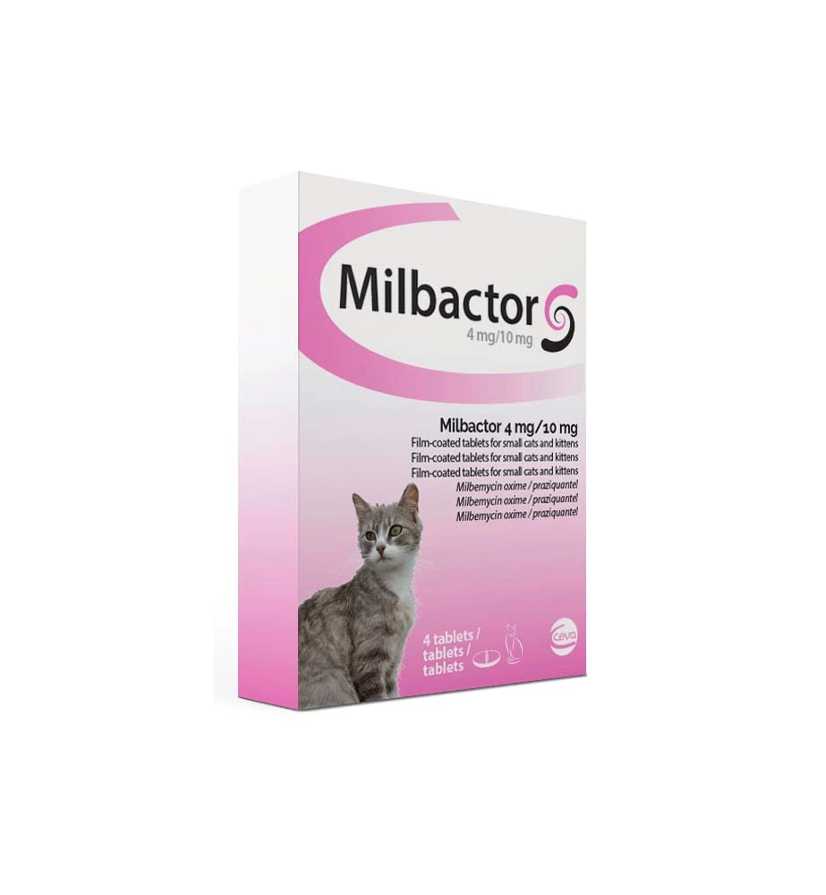 Milbactor Kleine Kat / Kitten (- 2kg) - 4 tab