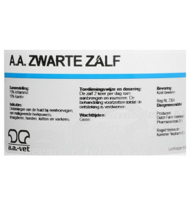 AA Zwarte Zalf (Kampher-ichtammolzalf) - 1 kg