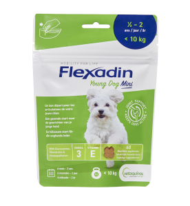 Flexadin Young Dog Mini (-10 kg) - 60 Chews