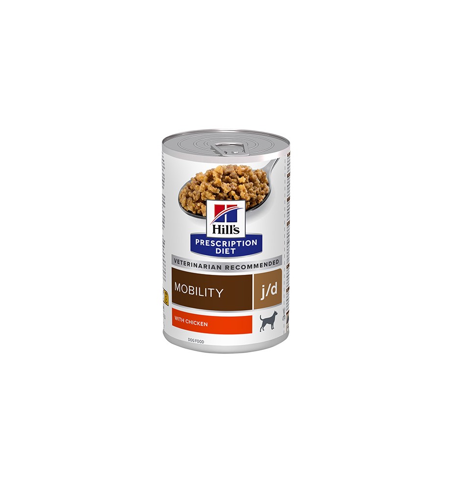 Hill's Prescription Diet J/D Mobility Hondenvoer met Kip - 12 X 370 gram