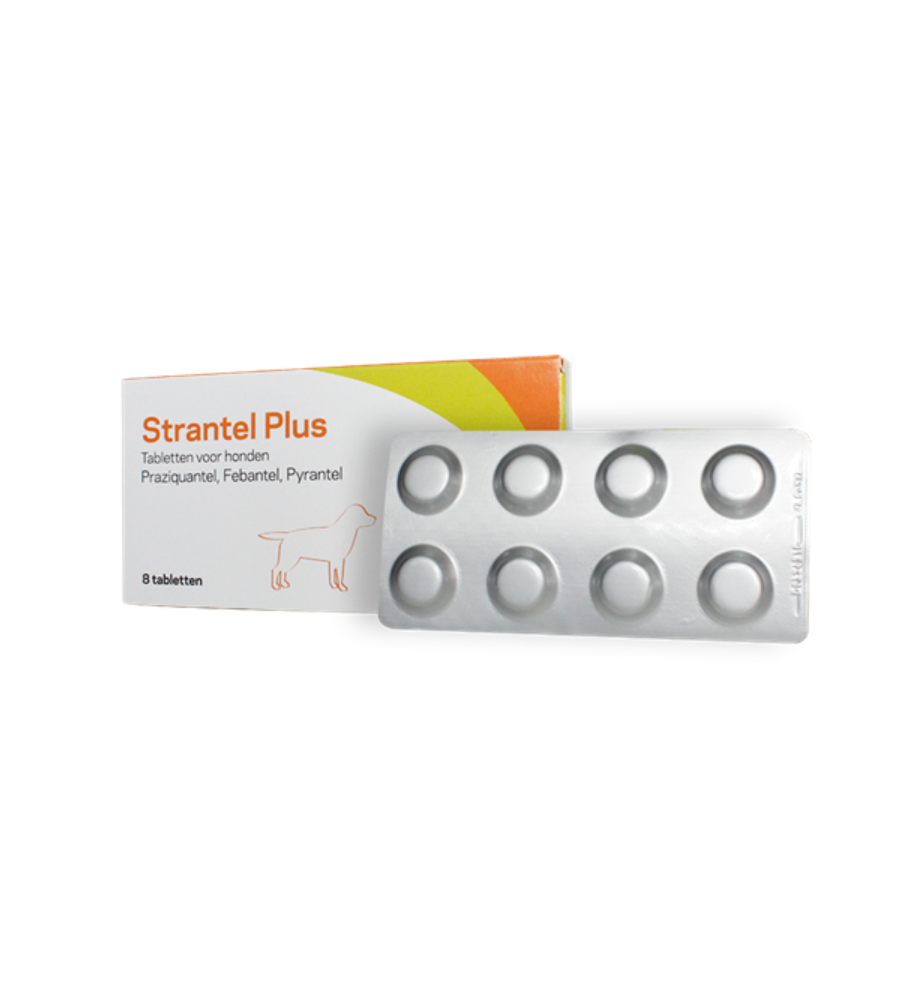 Strantel Plus - 8 tabletten