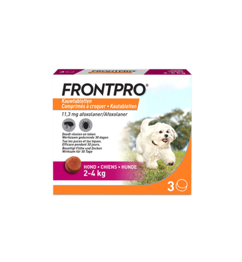 Frontpro 11 mg (2 t/m 4 kg) - 3 tabletten
