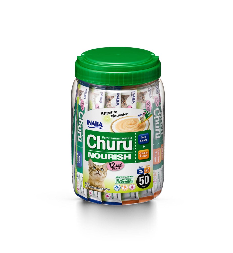 Churu Nourish Appetite Motivator Kip & Tonijn - 50 stuks