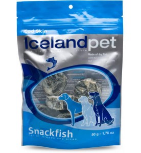 Iceland Pet Dried Fish Skin Cod (Kabeljauw) 50 gram