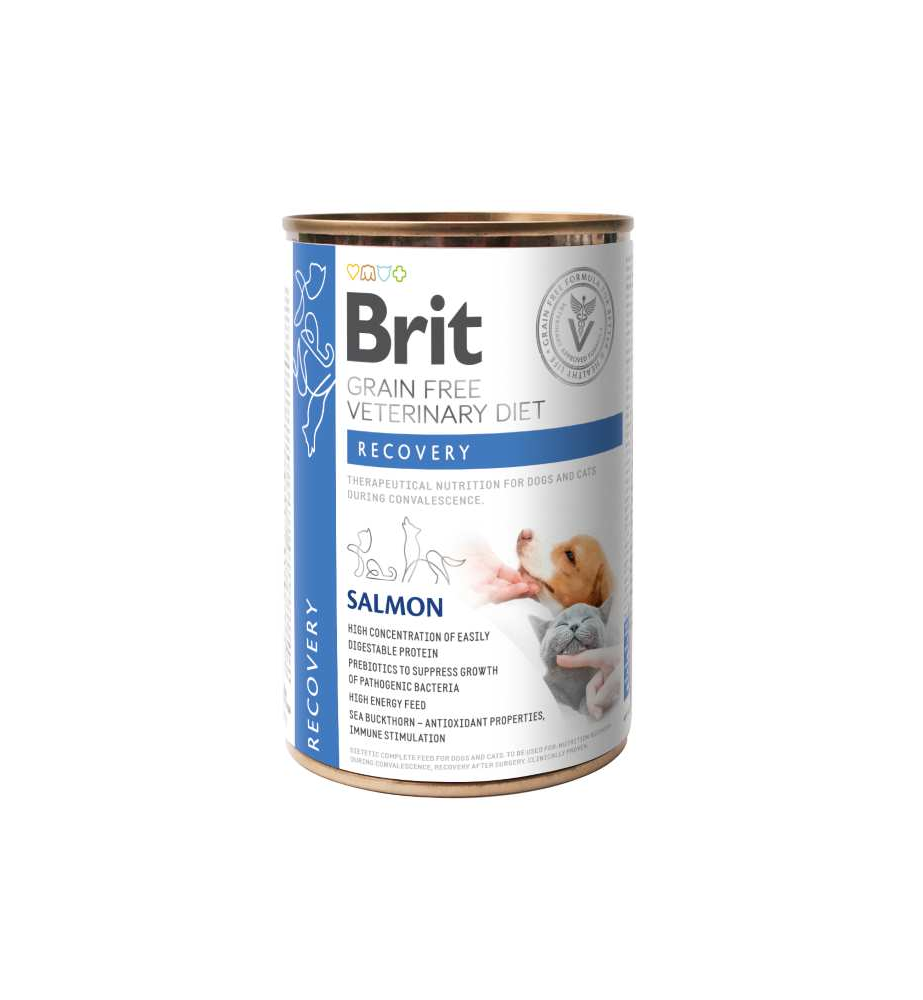 Brit Grain Free Veterinary Diet Recovery Blik - 6 x 400 gram