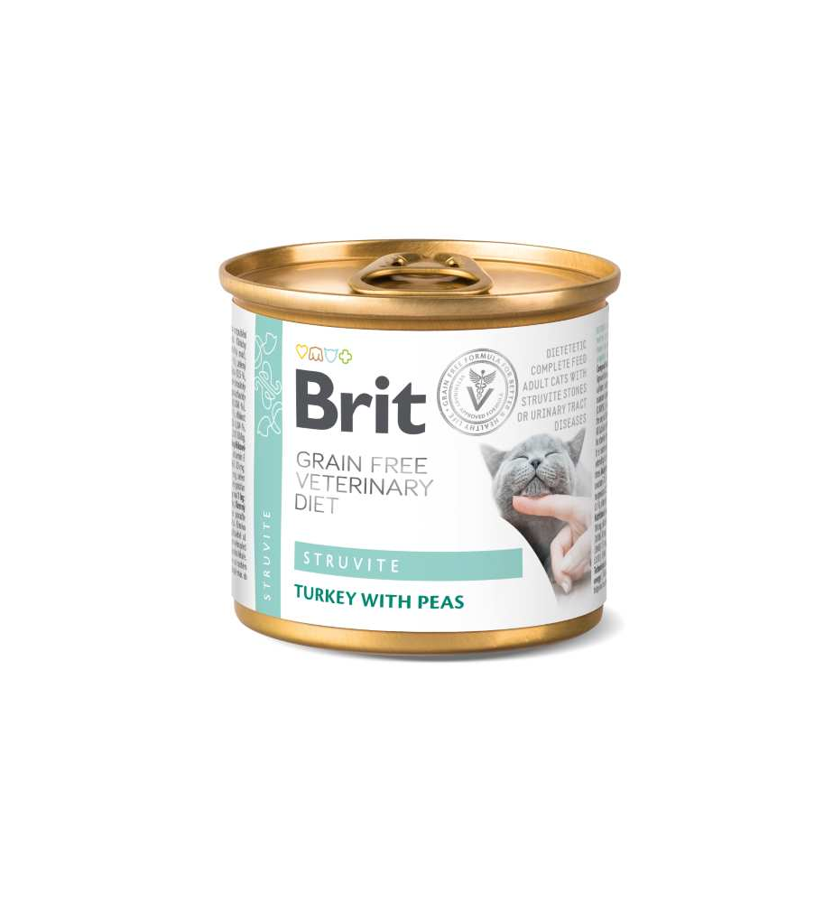 Brit Grain Free Veterinary Diet Struvite Blik - 6 x 200 gram