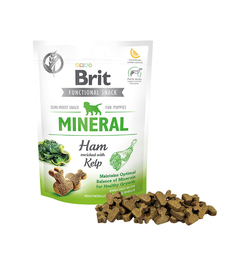 Brit Functional Snack Puppy Mineral Ham & Kelp - 150 gram