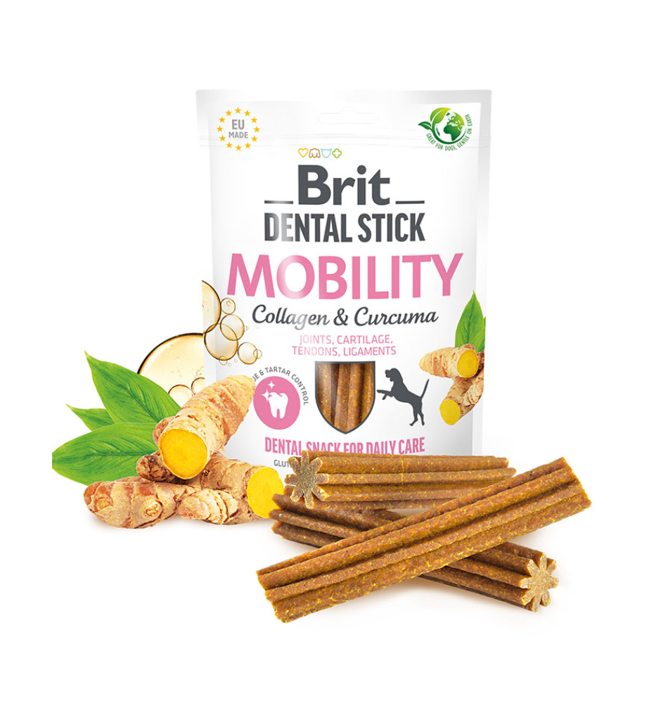 Brit Dental Stick Mobility Collagen & Curcuma