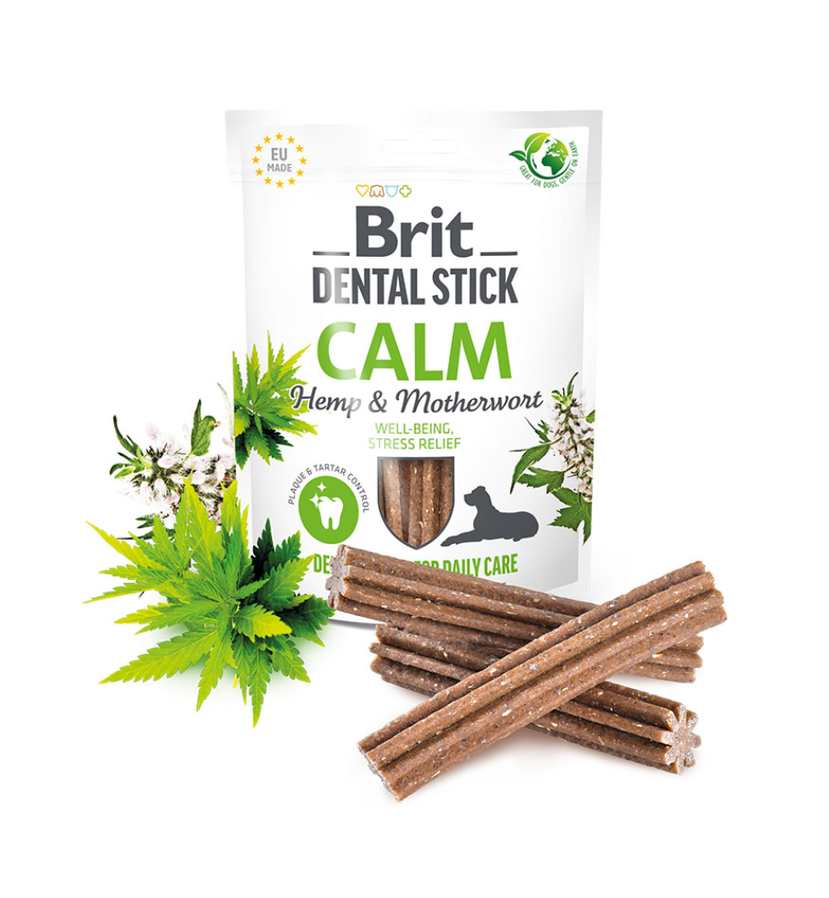 Brit Dental Stick Calm Hemp & Motherwort - 7 sticks