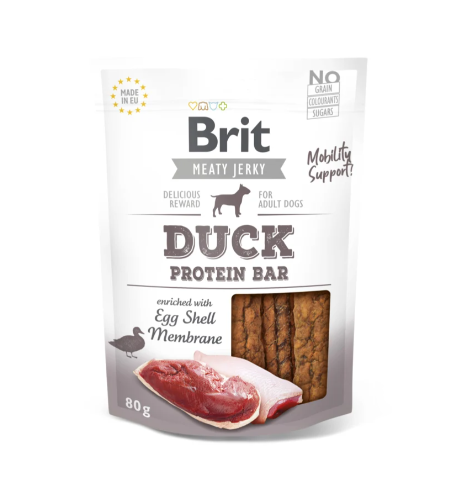 Brit Meaty Jerky Duck Protein Bar - 80 gram