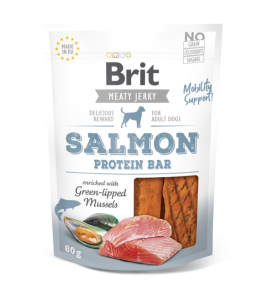 Brit Meaty Jerky Salmon Protein Bar - 80 gram