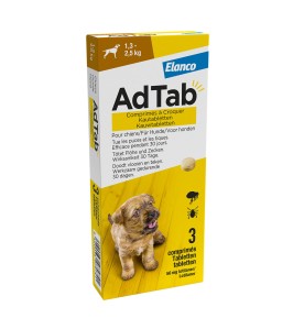 AdTab Hond (1.3 t/m 2.5 kg) - 3 tabletten