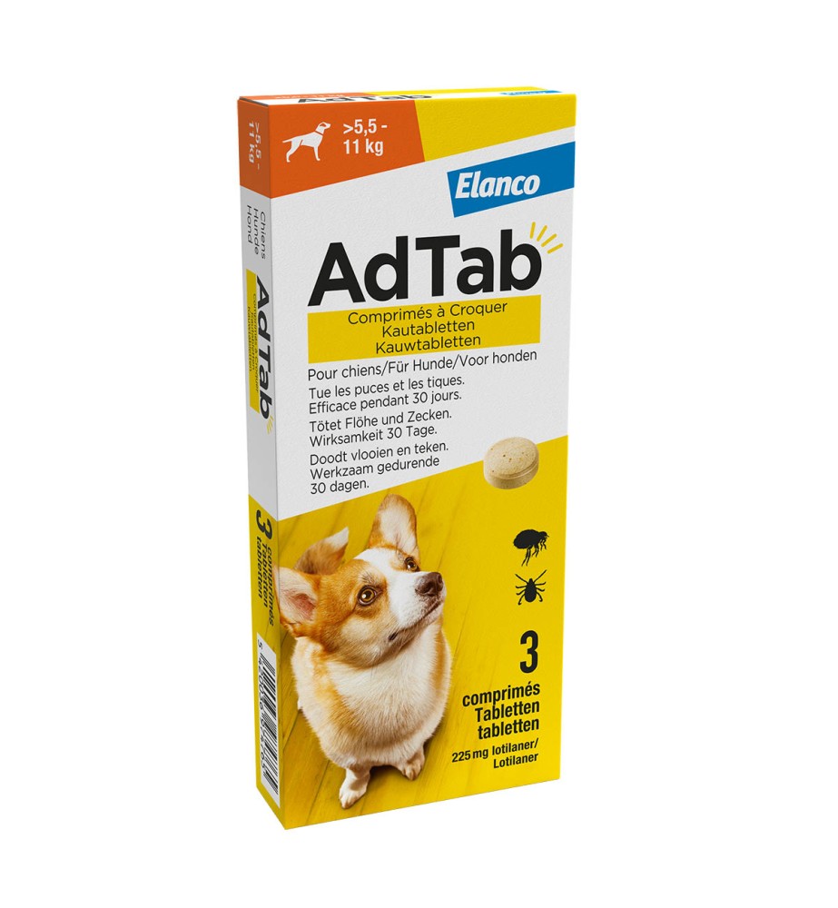AdTab Hond (5.5 t/m 11 kg) - 3 tabletten