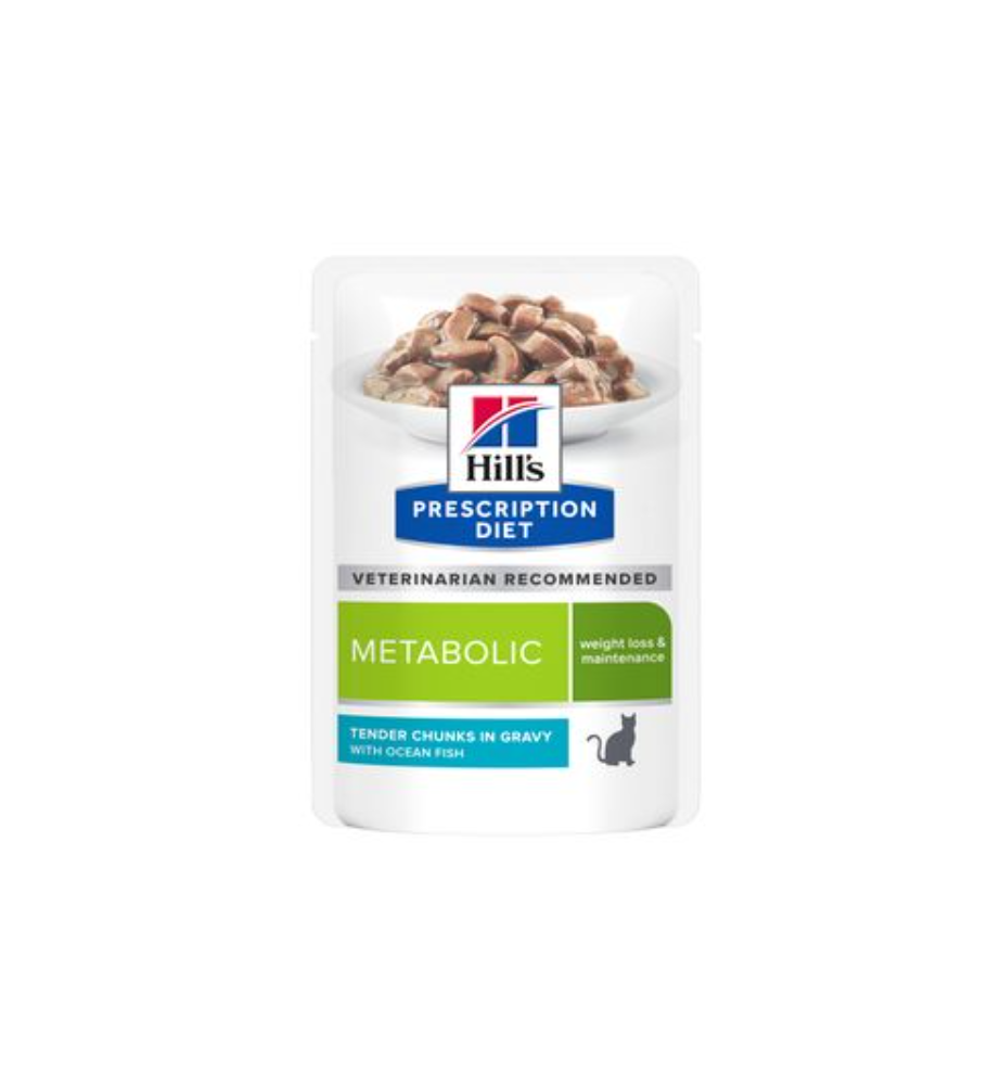 Hill's Prescription Diet Metabolic met Zeevis Portie - 12 x 85 gram