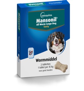 Mansonil All Worm Large Dog Tasty - 2 Tabletten