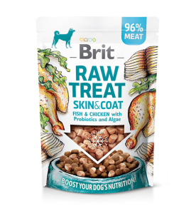 Brit Raw Treat Skin & Coat Fish & Chicken with Probiotics - 40 gram