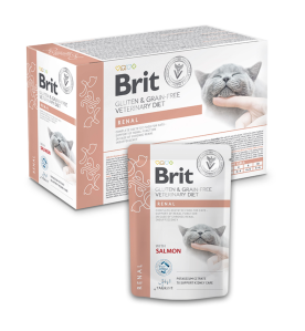 Brit Grain Free Veterinary Diet Renal Fillets in Gravy Pouch - 12 x 85 gram