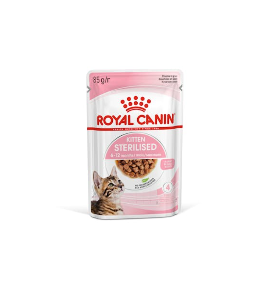 Royal Canin Kitten Sterilised Portie Morsels in Gravy - 12 x 85 gram